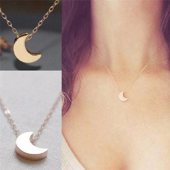Jewelry - 4/$25 Dainty Moon Necklace
